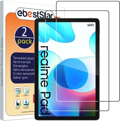 ebestStar - {2 Stuks} Gehard glas geschikt voor Realme Pad 10.4 (2021), Screen Protector Cover, Schermbeschermer Tempered Glass