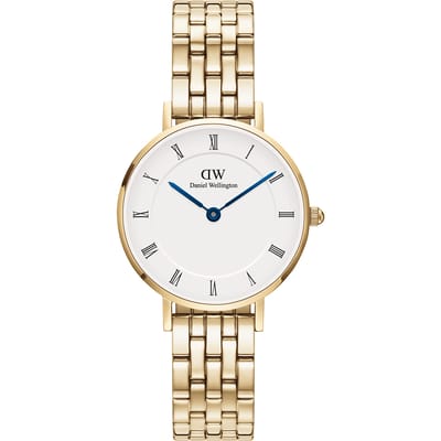 Daniel Wellington DW Watch Petite Roman Numerals 5-Link Gold 28mm MIC