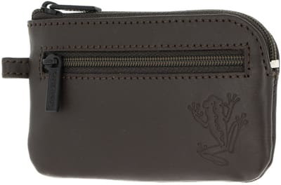oxmox Leren sleutelgeval Leather Keyholder Frog 2.0 Embossed Brown donkerbruin