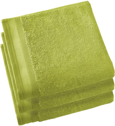 De Witte Lietaer Handdoeken Contessa, Lime Green - 50 x 100 cm - 3 stuks - Katoen