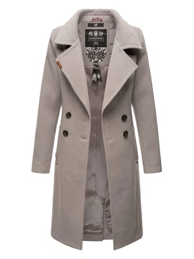 Navahoo Dames Trenchcoat Wooly – Premium Wintermantel met Elegante Pasvorm