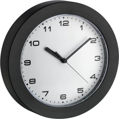 TFA Black Ring 22.8 cm klok