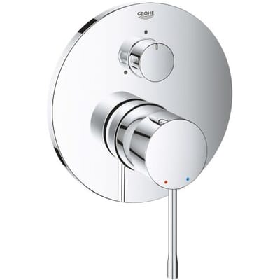 GROHE Essence inbouw douchekraan - Opbouwdeel - 3-weg omstelling - Met bad optie - Chroom