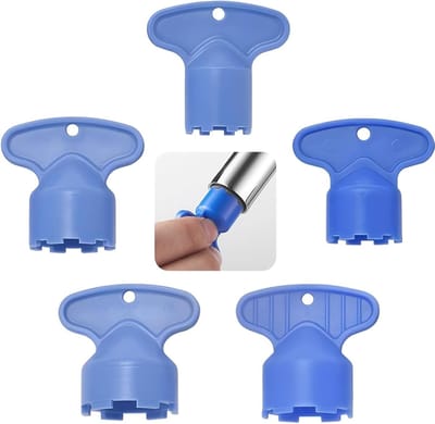 Set van 5 Tapknoppen en Ventielwrench voor Keuken en Badkamer - Geschikt voor M16.5, M18.5, M21.5, M22.5 en M24 Aerators