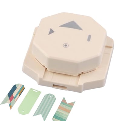 Hoeksnijder - Papierpons - Papier Bewerken - 4-in-1 Ontwerp - 16 x 12.5 x 4 cm - A