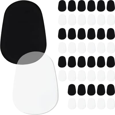 Somstyle Mondstuk Kussens voor Saxofoon & Klarinet - 48 Stuks - 0,8 mm Rubber - Mondstukpatches - Zwart & Transparant