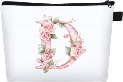 Persoonlijke A-Z Make-up Tas voor Vrouwen - Unieke Cosmetica Tas, Reis Toilettas, Perfecte Cadeau voor Bruidsmeisjes en Verjaardagen