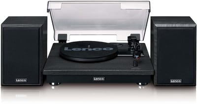 Lenco Platenspeler met Bluetooth - 2 externe Speakers - LS-100BK - Zwart