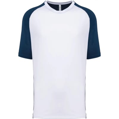 PROACT® Tweekleurig padel-T-shirt met raglanmouwen voor heren PA4030 - Sporty Navy / White - 3XL