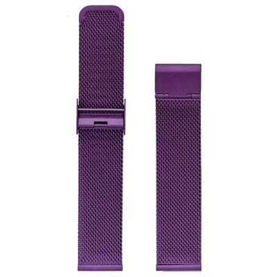 Purple Slim line 16mm - Horlogeband Paars - Milanese strap - Stainless steel + opening tool