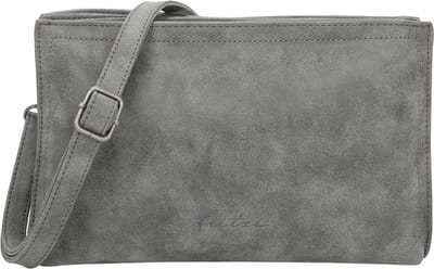 Fritzi aus Preußen Schoudertas Mimie01 Vintage Crossbody Bag Anthra Grijs