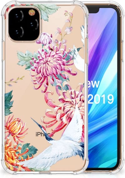Apple iPhone 11 Pro Case Anti-shock Bird Flowers