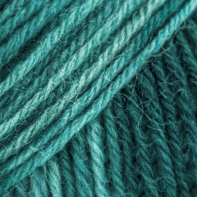 Brei-Haakgaren Luca-s – WoolenWalk Merino - 214 - Oceans Depth - Aqua gemeleerd - bol van 50 gram