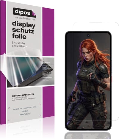 dipos – 4x Beschermfolie geschikt voor Nubia Neo 5 Pro | Krasbestendige & heldere Screenprotector Ultra-Thin