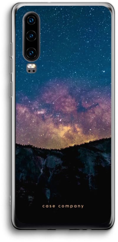 Case Company® - Hoesje geschikt voor Huawei P30 hoesje - Travel to space - Soft Cover Telefoonhoesje - Bescherming aan alle Kanten en Schermrand