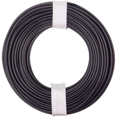 Donau Elektronik 150-011 Draad 1 x 0.50 mm² Zwart 10 m
