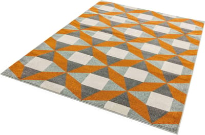 Easy Living - colt-fan-rust Vloerkleed - 200x290  - Rechthoek - Laagpolig Tapijt - Modern - Bruin, Grijs