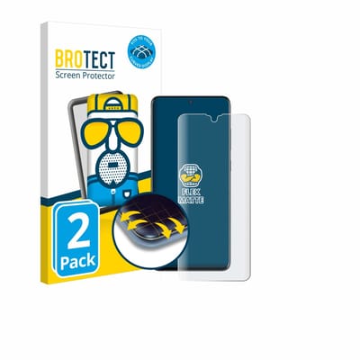 BROTECT - Screenprotector voor Samsung Galaxy S20 Ultra (case-friendly) - Folie Beschermfolie matte volledig dekking 2 Stuks