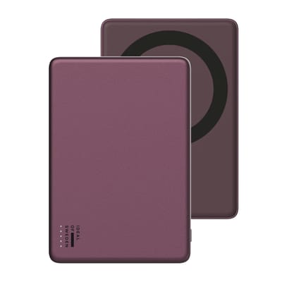 iDeal of Sweden Slim MagSafe Powerbank 5.000 mAh - Draadloze powerbank - Cherry Lacquer