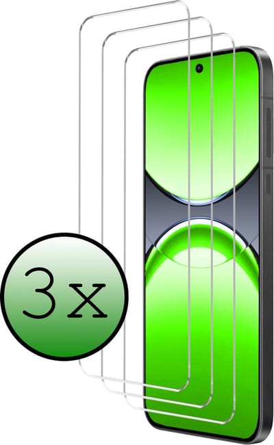 Screenprotector - 3 Stuks Geschikt voor OPPO Find X8 - Extra Sterk - Beschermglas - Gehard Glas - Tempered Glass - Screen Protector