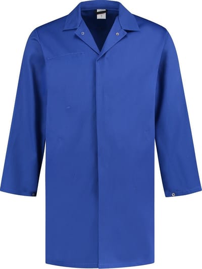 Yoworkwear Food stofjas (lang) - korenblauw - maat 3XL