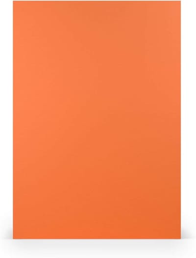 PAPERADO Knutselkarton, DIN A4, geribbeld zalmgeel, 220 g/m², dik knutselpapier, 29,7 x 21 cm, schilderen, perfect knutselkarton, PAK VAN 50 VELLEN