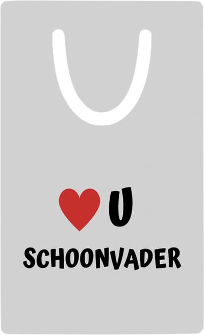 Hacebo® - love u schoonvader metalen boekenlegger - Papa - de liefste schoonvader - vader cadeautjes - vaderdag - verjaardag - geschenk - kado Bladwijzer boekenleggers - 7.6 cm x 5cm
