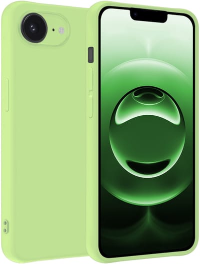 Hoesje Geschikt voor Apple iPhone 16e - Sterk & Shockproof - Hoes Cover - Siliconen Case - Groen