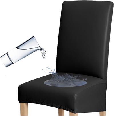 Meble odNowa - Eco Leren Stoelhoes - Zwart - 50-70cm Rughoogte