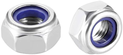 DIN985 Hex Moeren M8 - 20 Stuks RVS Zelfborgende Moeren, Standaard A2 V2A, Hexagonale Moeren voor Duurzame Bevestiging