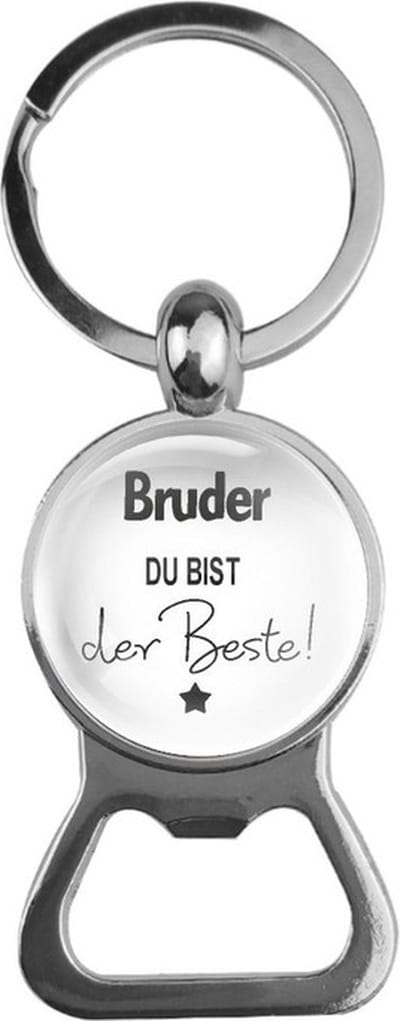 Bieropener Glas - Bruder Du Bist Der Beste