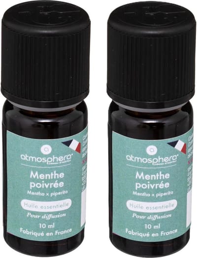 Geurolie pepermunt/mint 10 ml - 2x - Smudgen - Huisparfum navulling - Aromatische Etherische olie