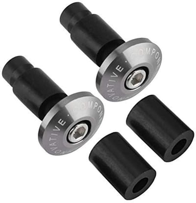Dailygoods- Stuurplug - Aluminiumlegering/Rubber - Universeel - 22 mm - Stuurdoppen - Racing - Lichtgewicht 47 g - Stuurdop