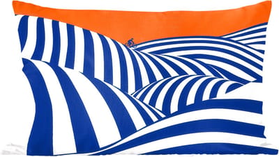 Sierkussens - Kussentjes Woonkamer - 60x40 cm - Fietser - Heuvels - Strepen - Blauw