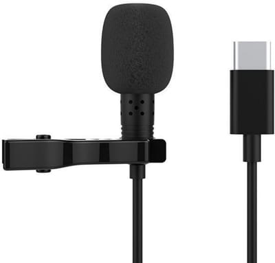 longziming -USB-C Lavalier Microfoon – Plug & Play Dasspeld Microfoon 1.5m – Omnidirectioneel – Voor Laptop, Smartphones & Video Opnames