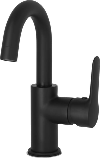 Saqu Dream Wastafelkraan - 21 cm Hoge Uitloop - met Aansluitingen - Zwart