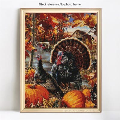 Peinture Diamant Poule 5D DIY Broderie Diamant Animal Mosaïque Image Strass Décoration Maison 20X30CM gray
