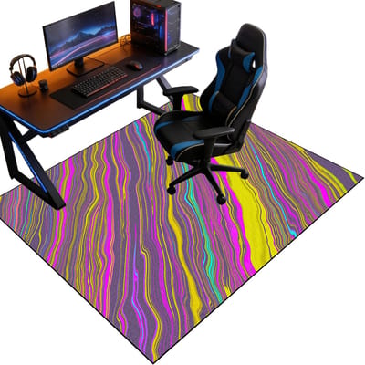 Vloerbeschermingsmat Bureau - Stoelonderlegger Gaming - Harde Vloeren Beschermen - Hoge Dichtheid Polyester - 130 x 150 cm