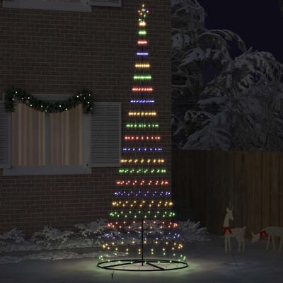 vidaXL - LED - kerstboom - Multikleur - 399 - cm - Metaal