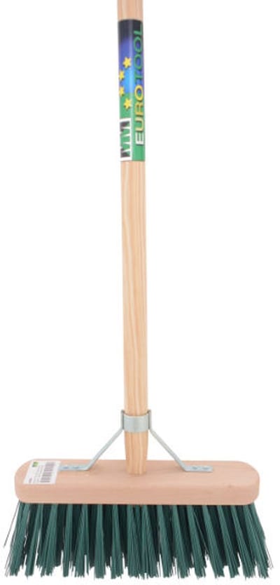 MM Eurotool Straatbezem 29 cm met harde kunstvezels en FSC-steel 140 cm
