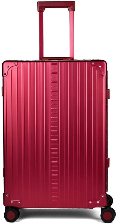 Aleon Traveler trolley met 4 wielen, Aluminium, 67 cm - Harde bagage - TSA slot - ruby 1