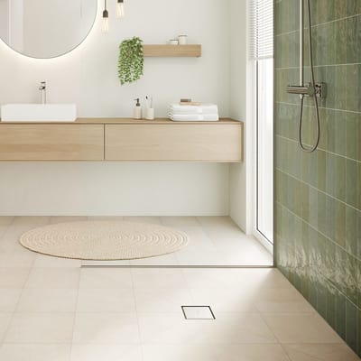 Hansgrohe RainDrain Point - Vloerafvoer, 15x15 cm, geborsteld roestvrij staal 56249800