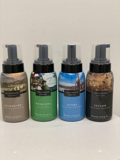 Voordeelverpakking hair & bodyfoam 4 geuren Treatments shampoo douchegel