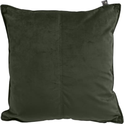 Overseas Middlestitch Velours Kussen Olive 45 x 45 cm