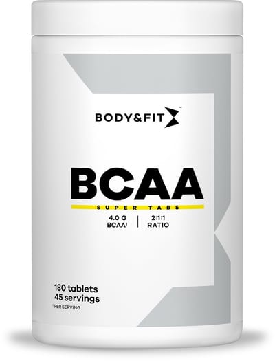 Body & Fit BCAA Super Tabs - 2:1:1 BCAA Aminozuren - 180 tabletten (45 doseringen)