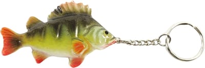 Gekleurde Vis Sleutelhanger Baars Keyring Perch Viscadeautje Cadeau Vissen Streetfishing Visser
