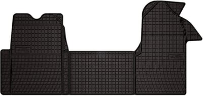 Wielganizator SolidPRO Serie - Rubber Auto Matten - Zwart - Renault Master II FL (2003-2010) - Op Maat Gemaakt
