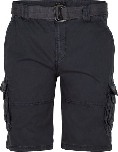 DENIMFY Heren Short DFUlli regular/straight Zwart Volwassenen Cargo shorts / korte broek