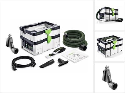 Festool CTL SYS Cleantec mobiele afzuigunit 4,5 l stofklasse L ( 575279 ) + draagriem, mondstukken, zuigslang