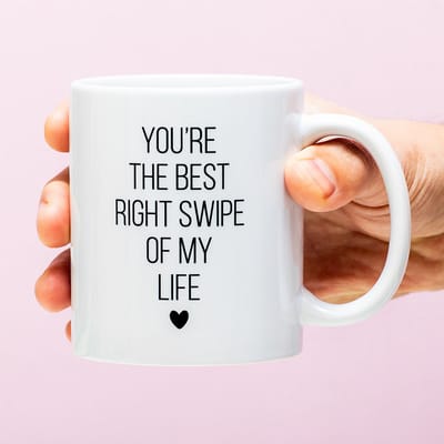 Mok You're The Best Right Swipe Of My Life van Ditverzinjeniet.nl